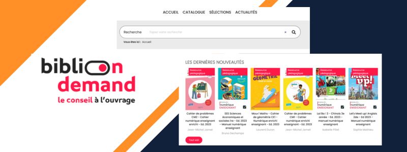 Un large choix de manuels num&eacute;riques sur BibliOnDemand